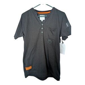 NWT Military Bushwick Industries New York Black v-neck T-shirt, M